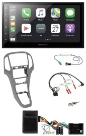 Pioneer Lenkrad Bluetooth DAB 2DIN USB Autoradio für Opel Astra J ab 2009 Titang
