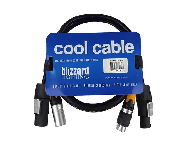 DMX-кабель Blizzard Lighting DMX5PCT-3 Combo Black 0.9 м