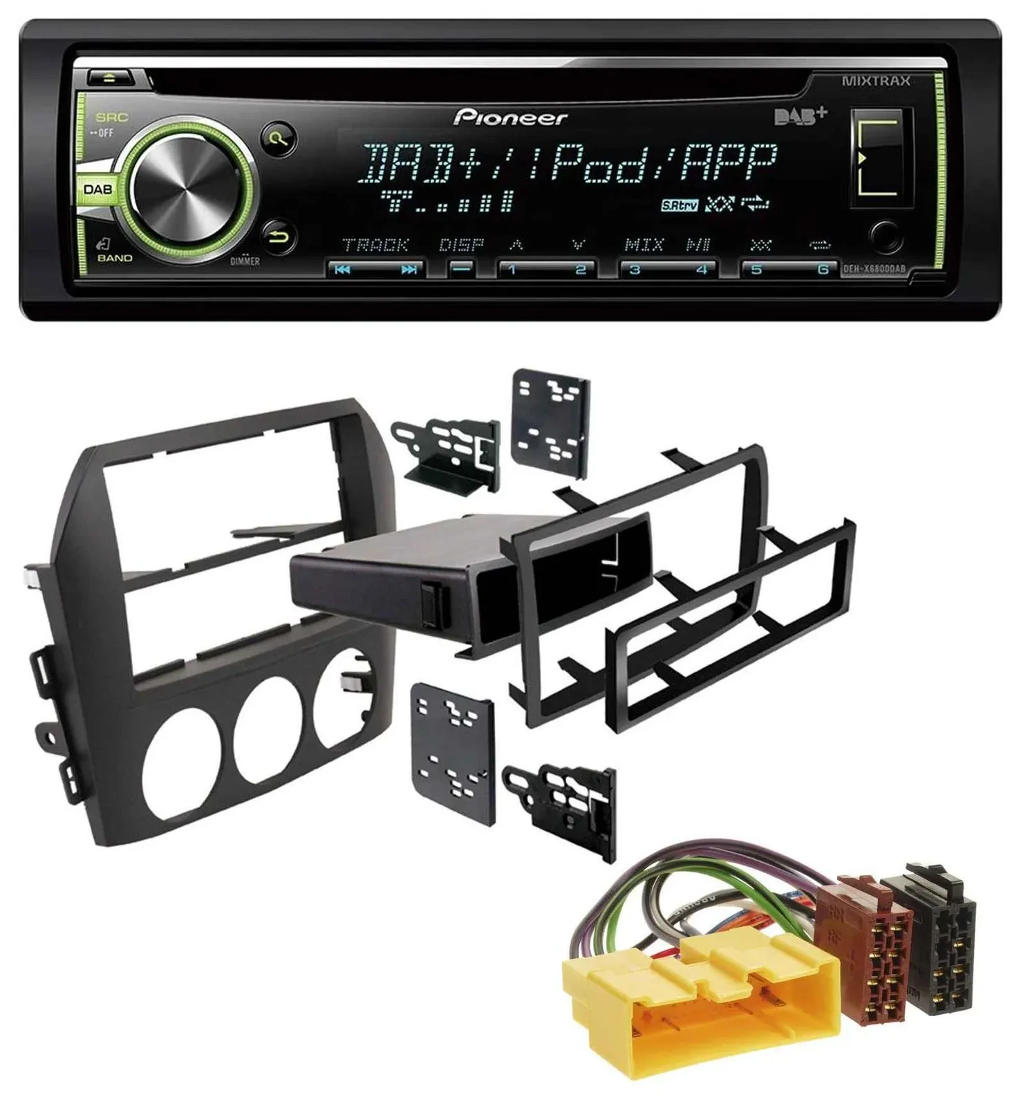 Pioneer DAB USB MP3 AUX CD Autoradio für Mazda MX-5 (2005-2008)