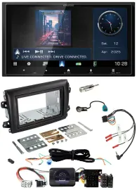 Автомагнитола Kenwood 2DIN Bluetooth USB DAB для Fiat Ducato Serie 8 (с 2021)