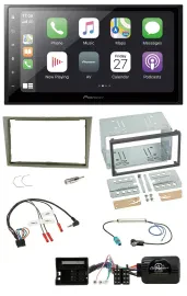 Pioneer Lenkrad Bluetooth DAB 2DIN USB Autoradio für Opel Corsa D Astra H Zafira