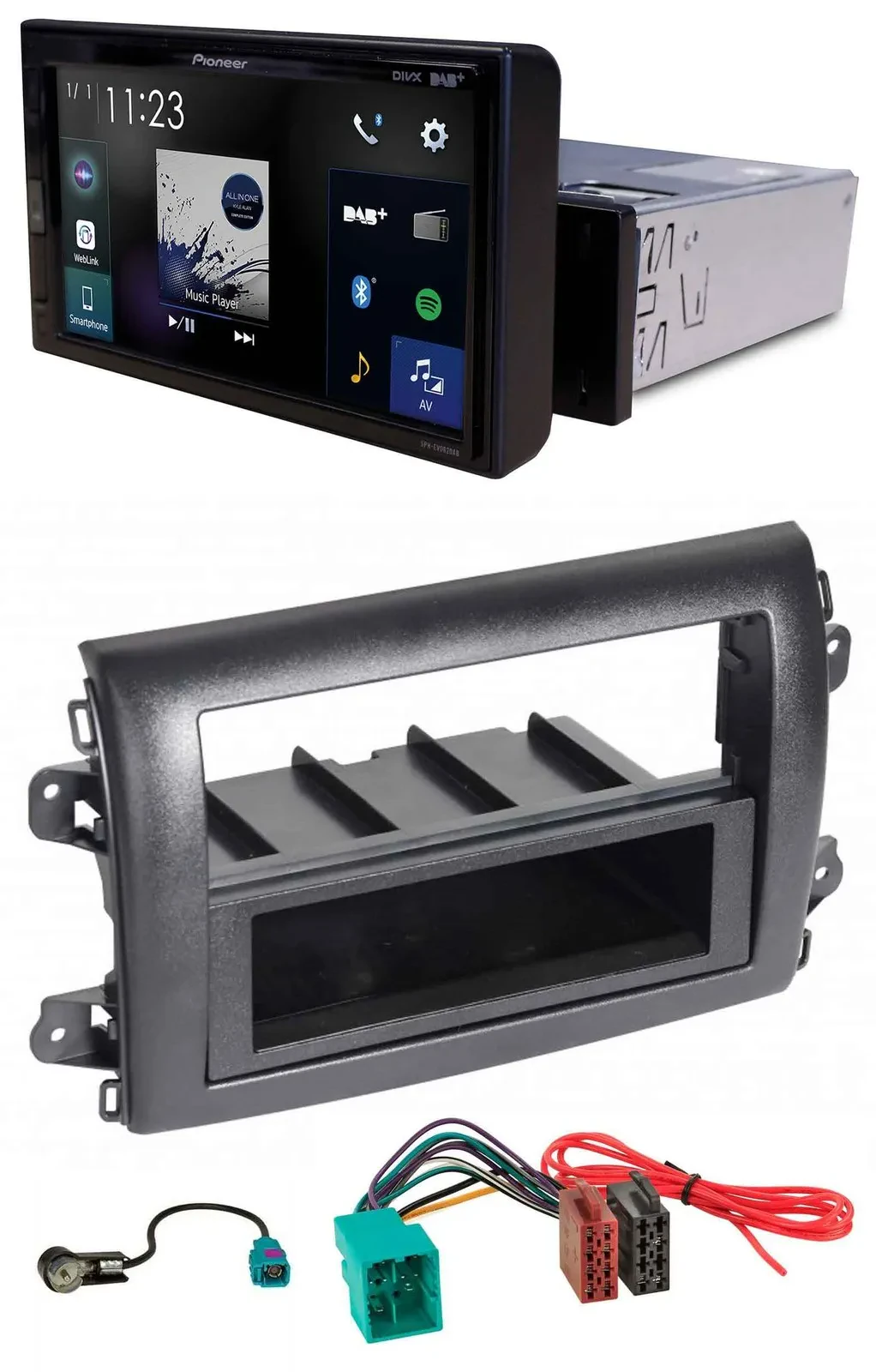 Автомагнитола для Fiat Ducato Pioneer DAB, MP3, Bluetooth, USB (серия 8, с 2021)