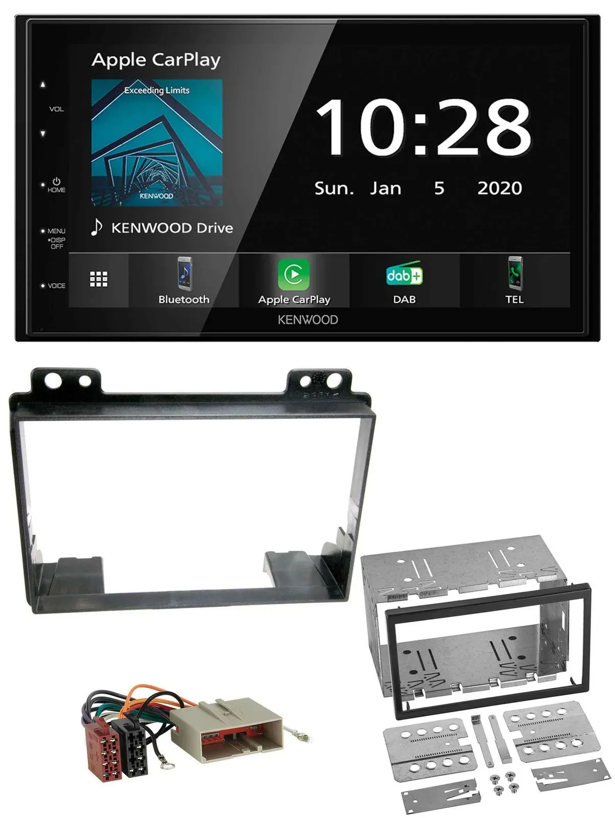Kenwood Bluetooth MP3 DAB USB 2DIN Autoradio für Ford Fiesta 03-05 Fusion 02-05