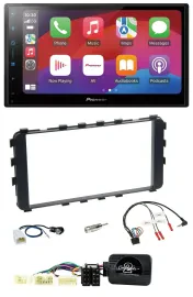 Автомагнитола для Toyota Yaris 2006–2011 Pioneer 2DIN, DAB, USB, Bluetooth, совместима с кнопками на руле, OEM-Navi