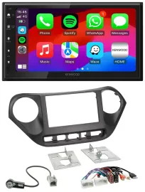 Kenwood MP3 USB DAB 2DIN Bluetooth Autoradio für Hyundai i10 ab 2013 AUX USB