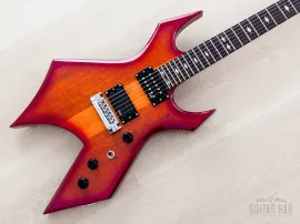 2015 BC Rich NJ Retro Series Warlock Neck Through Guitar Cherry Sunburst Pearl