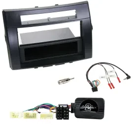 Einbauset Lenkradadapter DIN Autoradio für Toyota Corolla Verso 04-07 schwarz