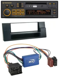 Автомагнитола Pioneer DAB MP3 USB Bluetooth для BMW 5 серии E39 и X5 E53 с отсеком