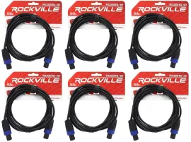 Спикерный кабель Rockville RCSS1610 Black 3 м (6 штук)