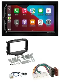 ESX 2DIN DAB USB MP3 Bluetooth Autoradio für Toyota Aygo (2014-2021)