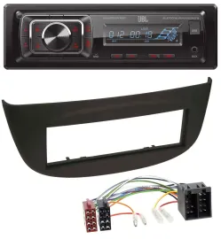JBL SD AUX MP3 USB Bluetooth Autoradio für Renault Twingo (07-12) schwarz