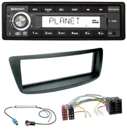 Continental USB 1DIN AUX DAB MP3 Autoradio für Citroen C1 Peugeot 107 Fakra Phan