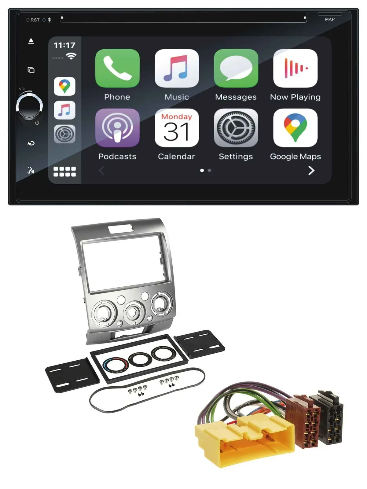 Blaupunkt 2DIN Bluetooth DAB USB DVD MP3 Autoradio für Ford Ranger 2AB 2007 2011