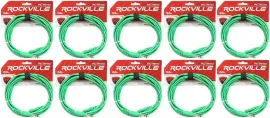 Коммутационный кабель Rockville RCTR110G Green 3 м (10 штук)