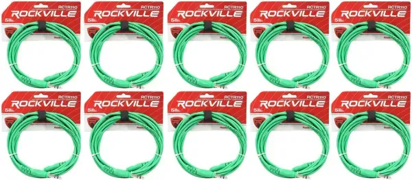 Коммутационный кабель Rockville RCTR110G Green 3 м (10 штук)