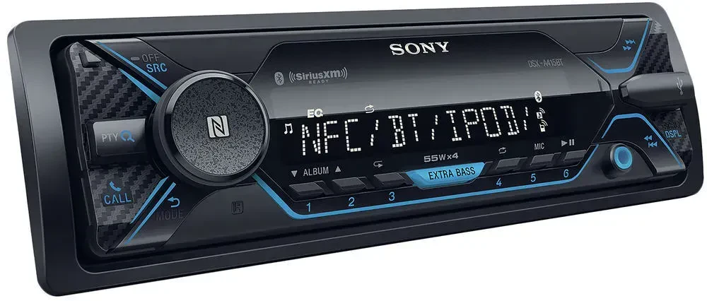 Автомагнитола Sony DSX-A415BT Single DIN, без привода (Mechless), Bluetooth
