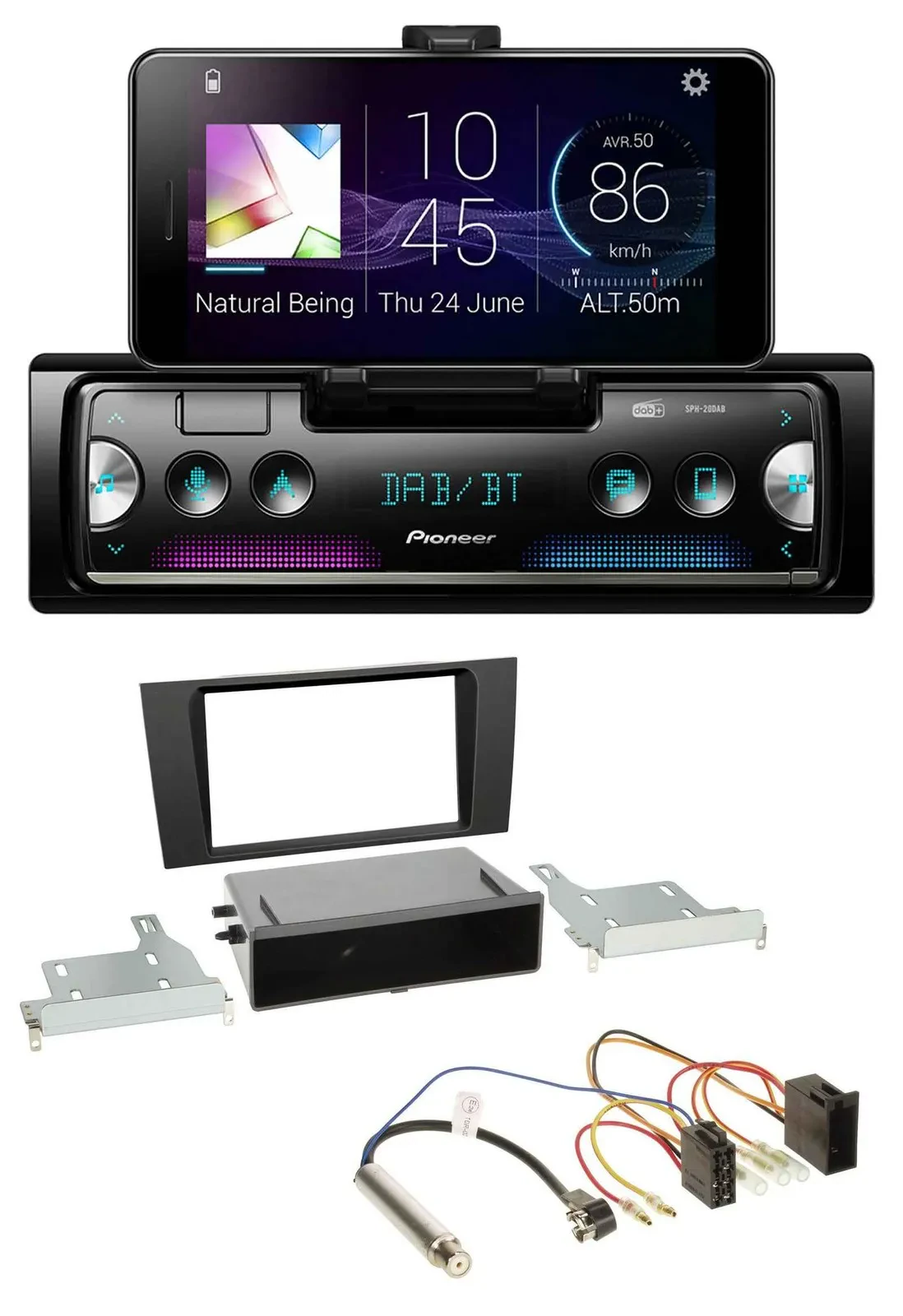 Pioneer USB MP3 Bluetooth DAB Autoradio für Audi A4 (B5 1999-2001) Symphony