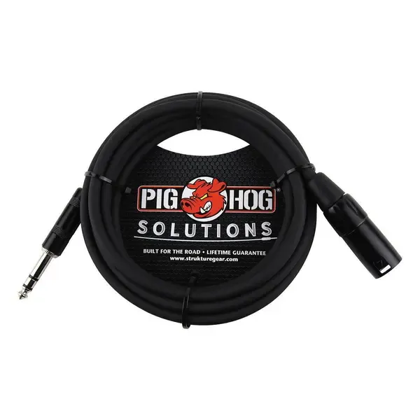 Коммутационный кабель Pig Hog Solutions 15' Balanced Cable with TRS(M) to XLR(M) Connector #PX-TMXM15