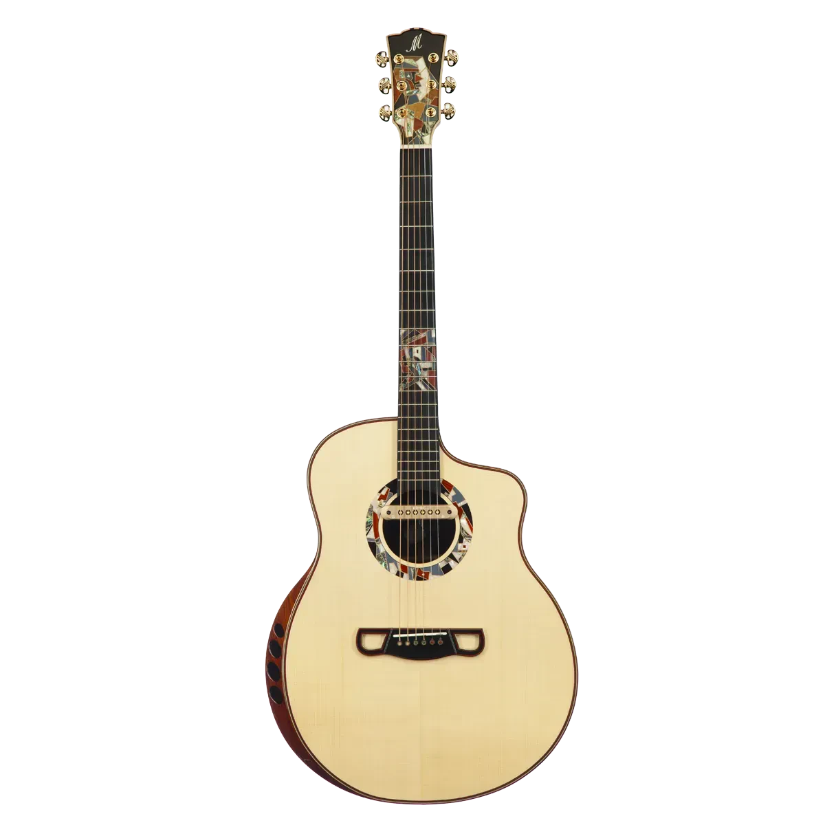 Электроакустическая гитара Meridaextrema Poison Grand Jumbo NAT с чехлом