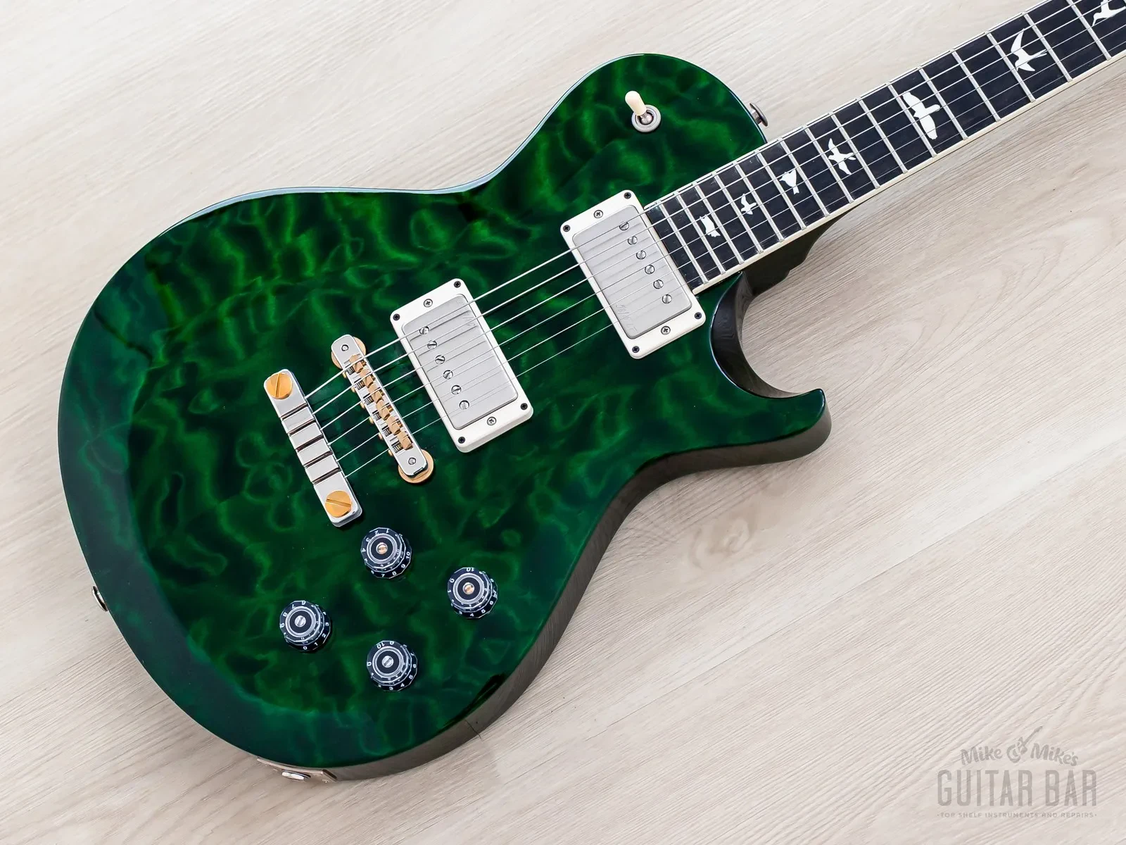 Б/У Электрогитара PRS S2 Wood Library McCarty 594 Singlecut изумрудный, эбеновая накладка грифа