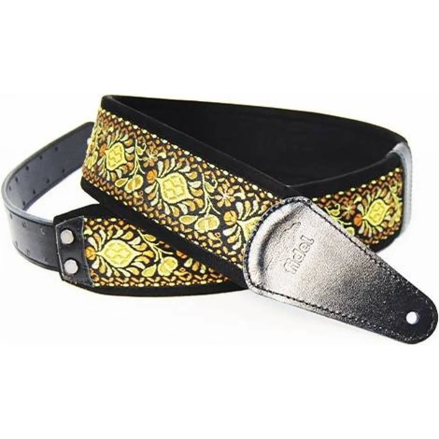 Ремень для гитары Fidel FL22000E Ergo Yellow Ornament