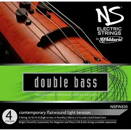 Струны для контрабаса D'Addario NS Electric Contemporary Bass String Set 3/4 Medium
