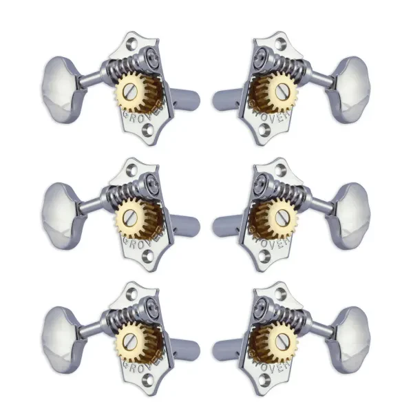 GROVER H97-18C Machine Heads Original Sta-Tite 3 + 3 Chrome
