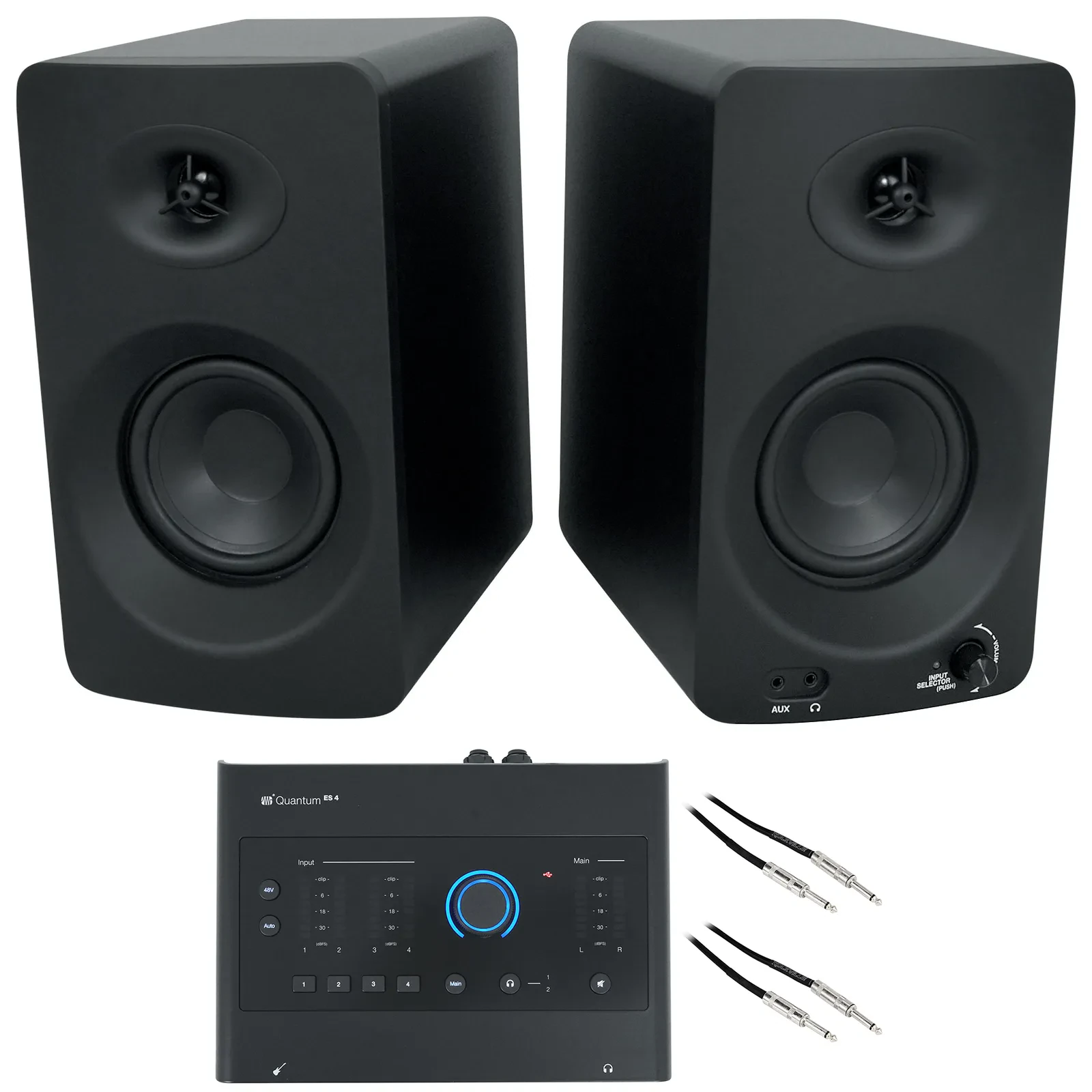 Аудиоинтерфейс PreSonus Quantum ES4 4x4 USB-C (набор, пара студийных мониторов)