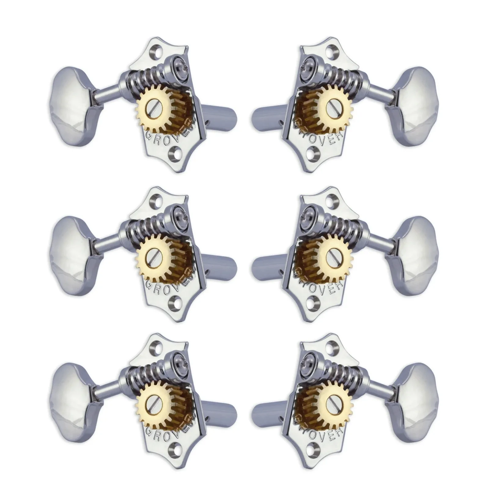Колки гитарные Grover H97-18C Chrome (6 штук)