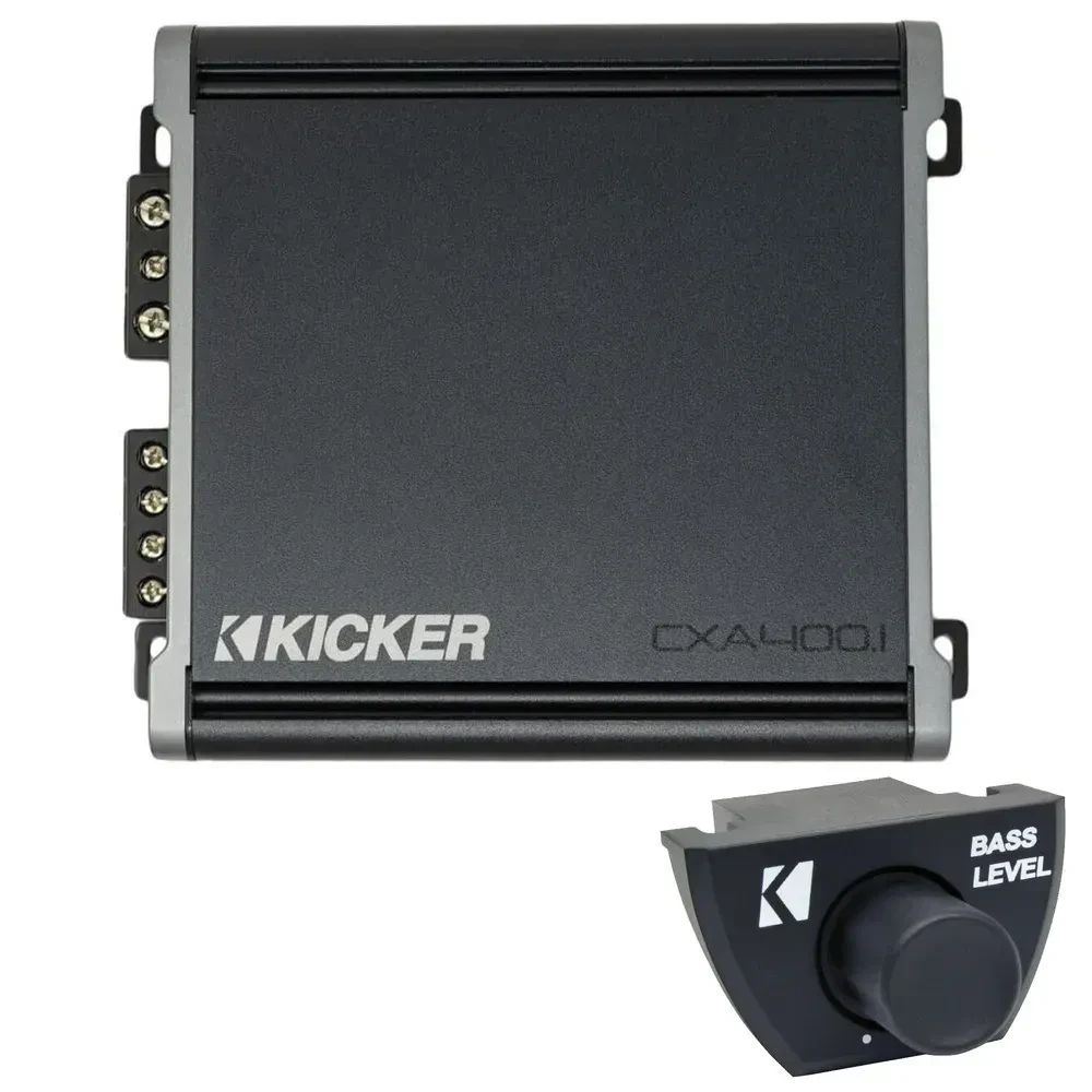 Усилитель мощности Kicker CXA400.1 CX-Series 400W RMS с басовым пультом ДУ