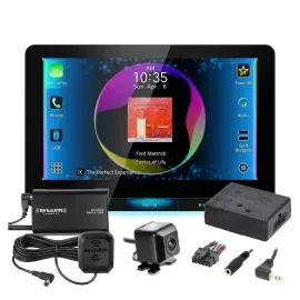 Автомагнитола JVC KW-Z1001W (набор) с камерой NVX, тюнером SiriusXM и интерфейсом Axxess SWC