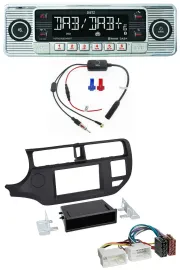 Dietz DAB USB MP3 Bluetooth Autoradio für Kia Rio (UB 2011-2014) schwarz