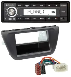 Continental USB 1DIN AUX DAB MP3 Autoradio für Suzuki SX4 S-Cross (JY ab 2013)