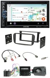 Alpine Bluetooth TMC USB DAB 2DIN Lenkrad Navigation für Ford S-Max Mondeo Can-B