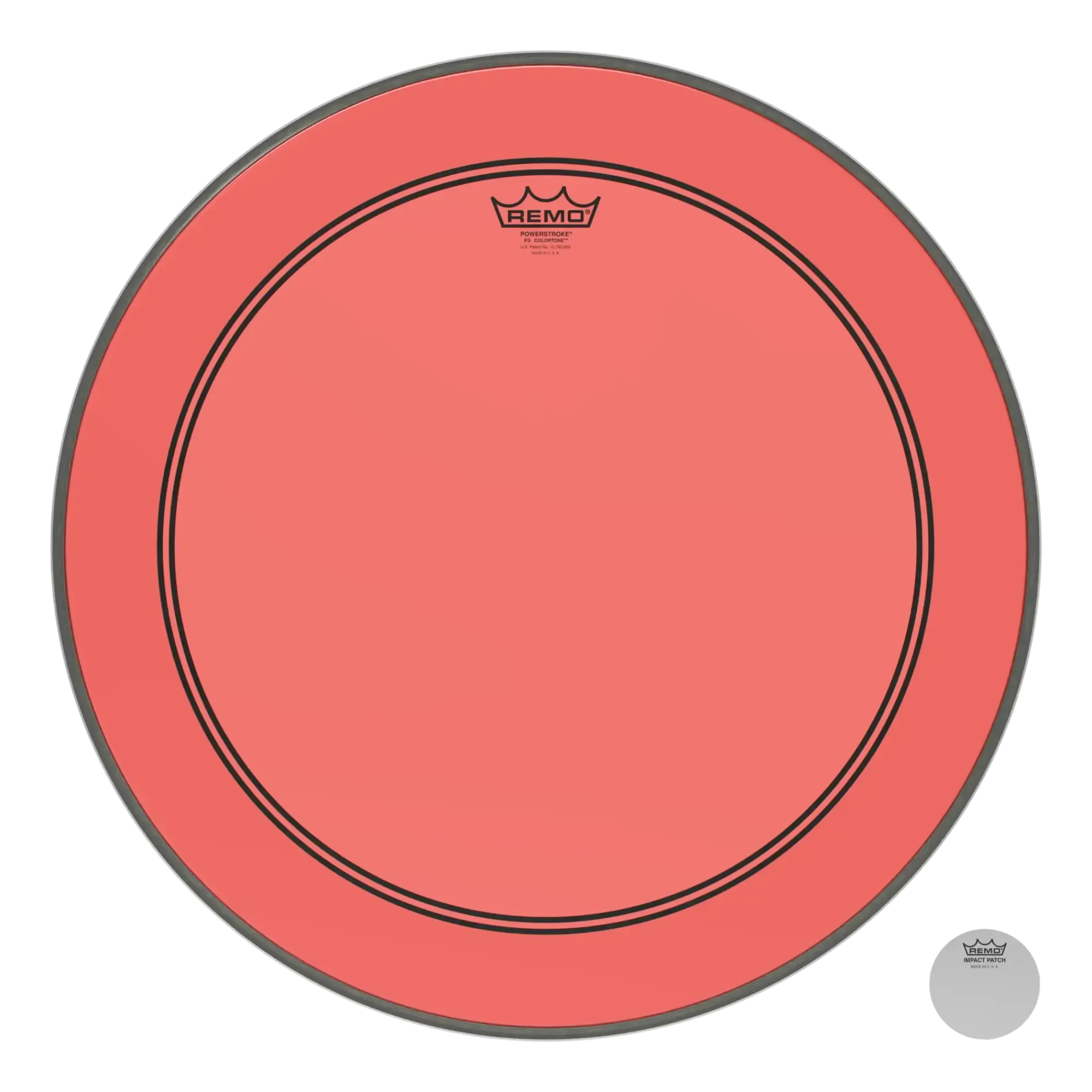 Пластик для барабана Remo 24" Powerstroke P3 Colortone Red