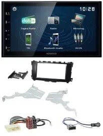 Автомагнитола для Nissan Altima 2013–2018 Kenwood 2DIN Bluetooth MP3 USB DAB