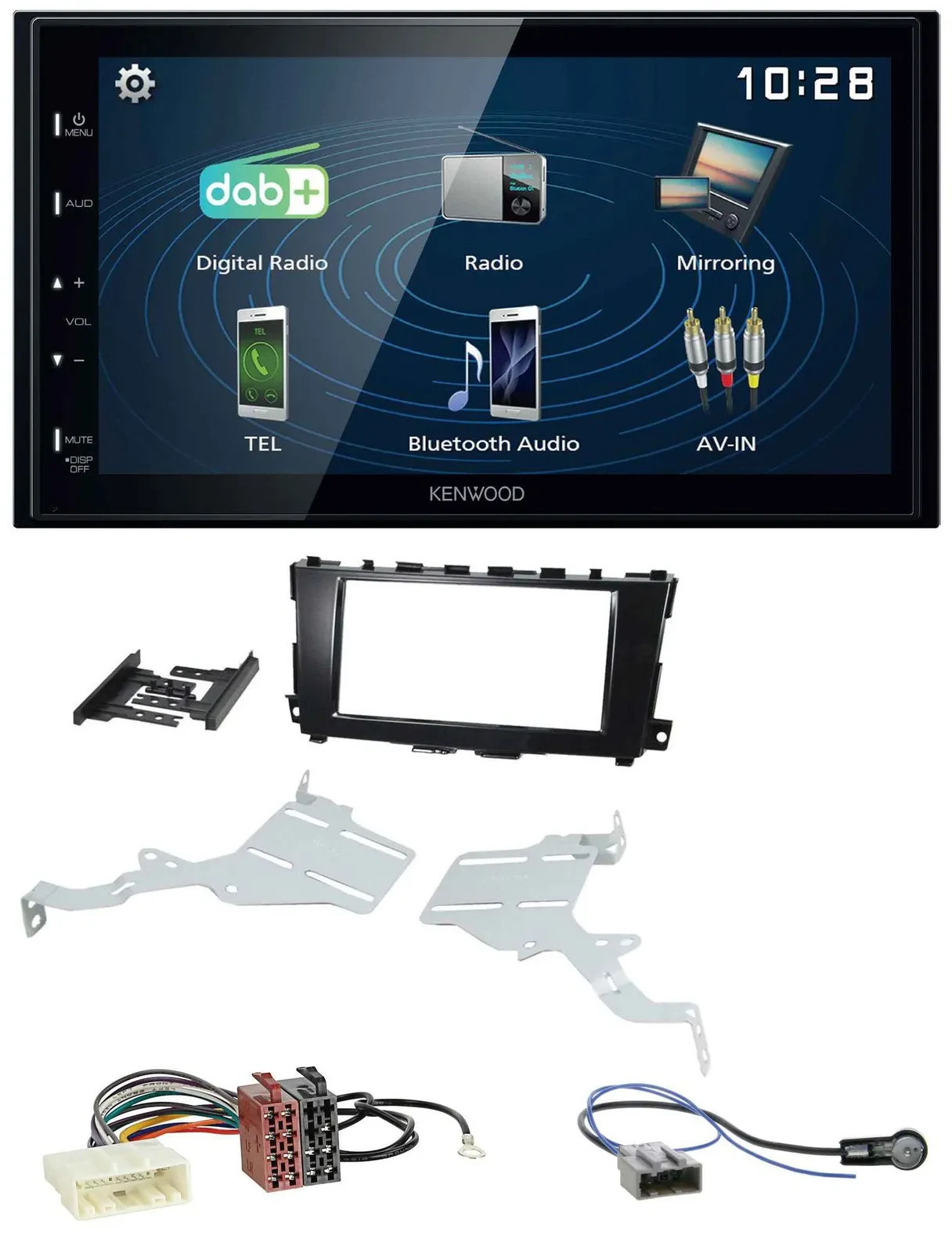 Автомагнитола для Nissan Altima 2013–2018 Kenwood 2DIN Bluetooth MP3 USB DAB