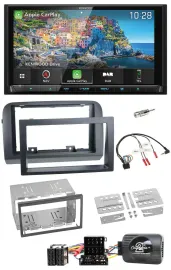 Автомагнитола для Fiat Croma 2005–2010 Kenwood 2-DIN, навигация, DAB, TMC, USB, Bluetooth
