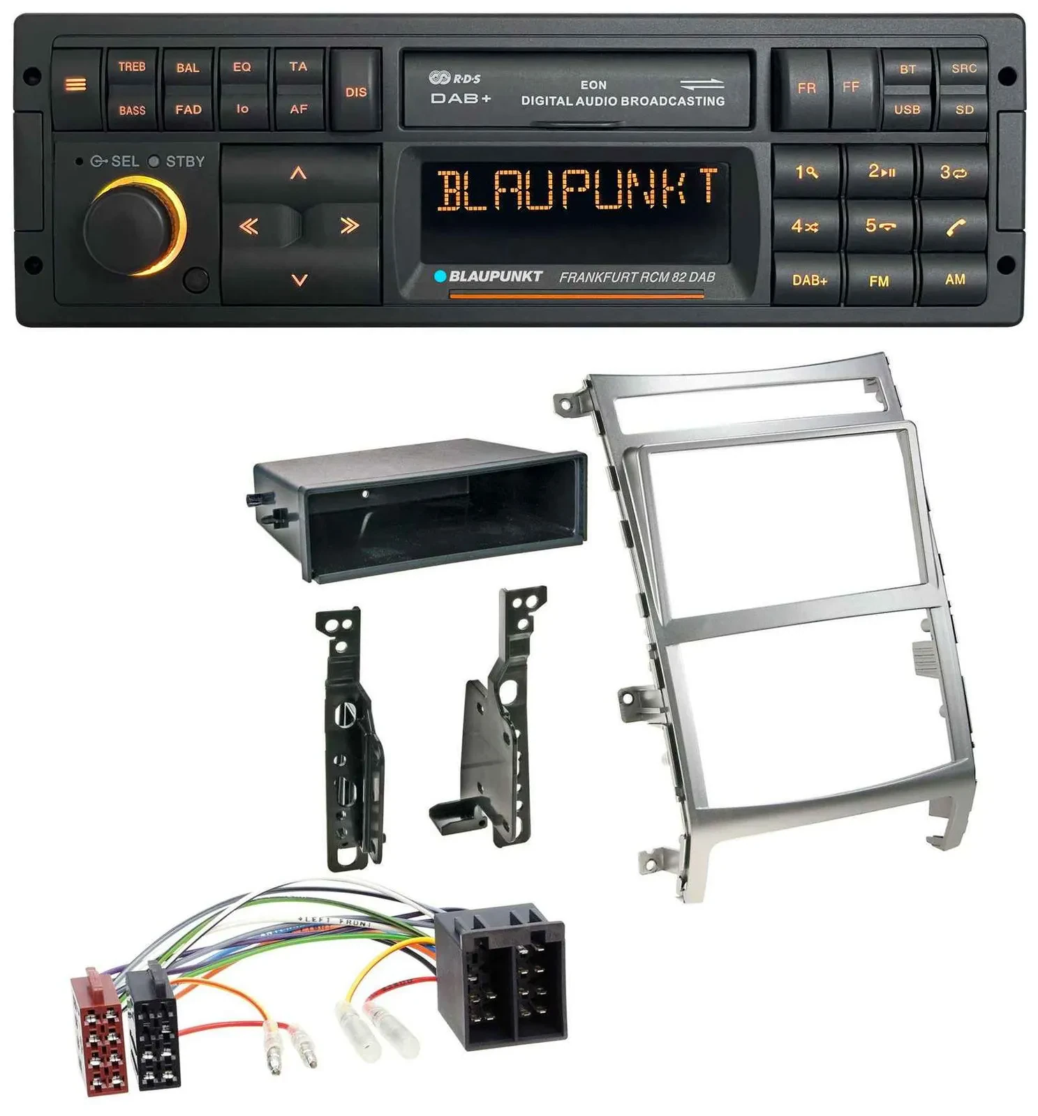 Blaupunkt USB DAB SD MP3 Bluetooth Autoradio für Hyundai ix55 (2009-2012) silber