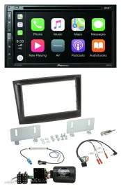 Автомагнитола Pioneer 2-DIN DVD DAB Bluetooth USB для Fiat Doblo, поддержка кнопок на руле, ISO CAN-Bus