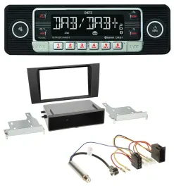 Dietz USB DAB MP3 Bluetooth Autoradio für Audi A4 (B5 1999-2001) Symphony