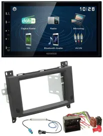 Автомагнитола для Mercedes Vito/Viano Kenwood 2DIN Bluetooth, USB, DAB, MP3