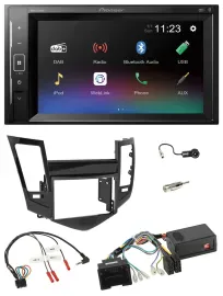 Pioneer DAB Lenkrad 2DIN Bluetooth USB Autoradio für Chevrolet Cruze 05/2009-201