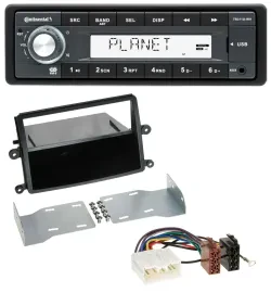 Автомагнитола для Mitsubishi L200 Continental 1-DIN, USB, MP3, AUX