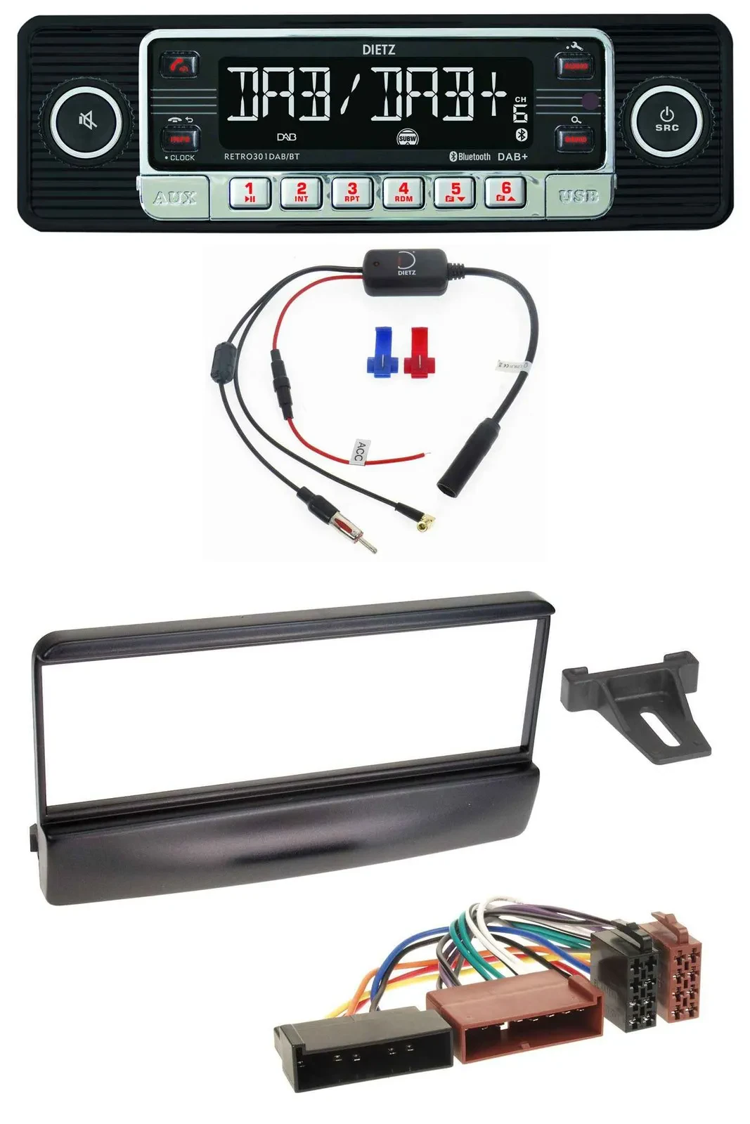 Dietz MP3 DAB Bluetooth USB Autoradio für Ford Mondeo 96-02 Puma ab 97 Transit b