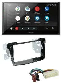 Pioneer USB 2DIN DAB MP3 Bluetooth Autoradio für Hyundai i40 ab 2016 Typ VF Klav