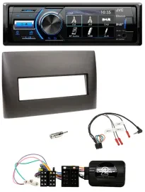 JVC Bluetooth Lenkrad USB DAB Autoradio für Fiat Stilo 2001-2007 schwarz