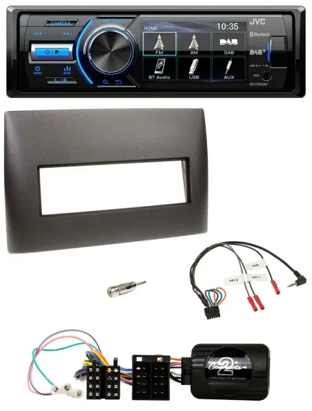 JVC Bluetooth Lenkrad USB DAB Autoradio für Fiat Stilo 2001-2007 schwarz