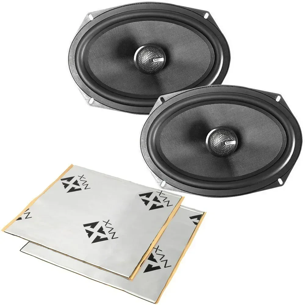 Diamond DES692 150W 6x9" Coaxial Speakers w/ Sound Damping