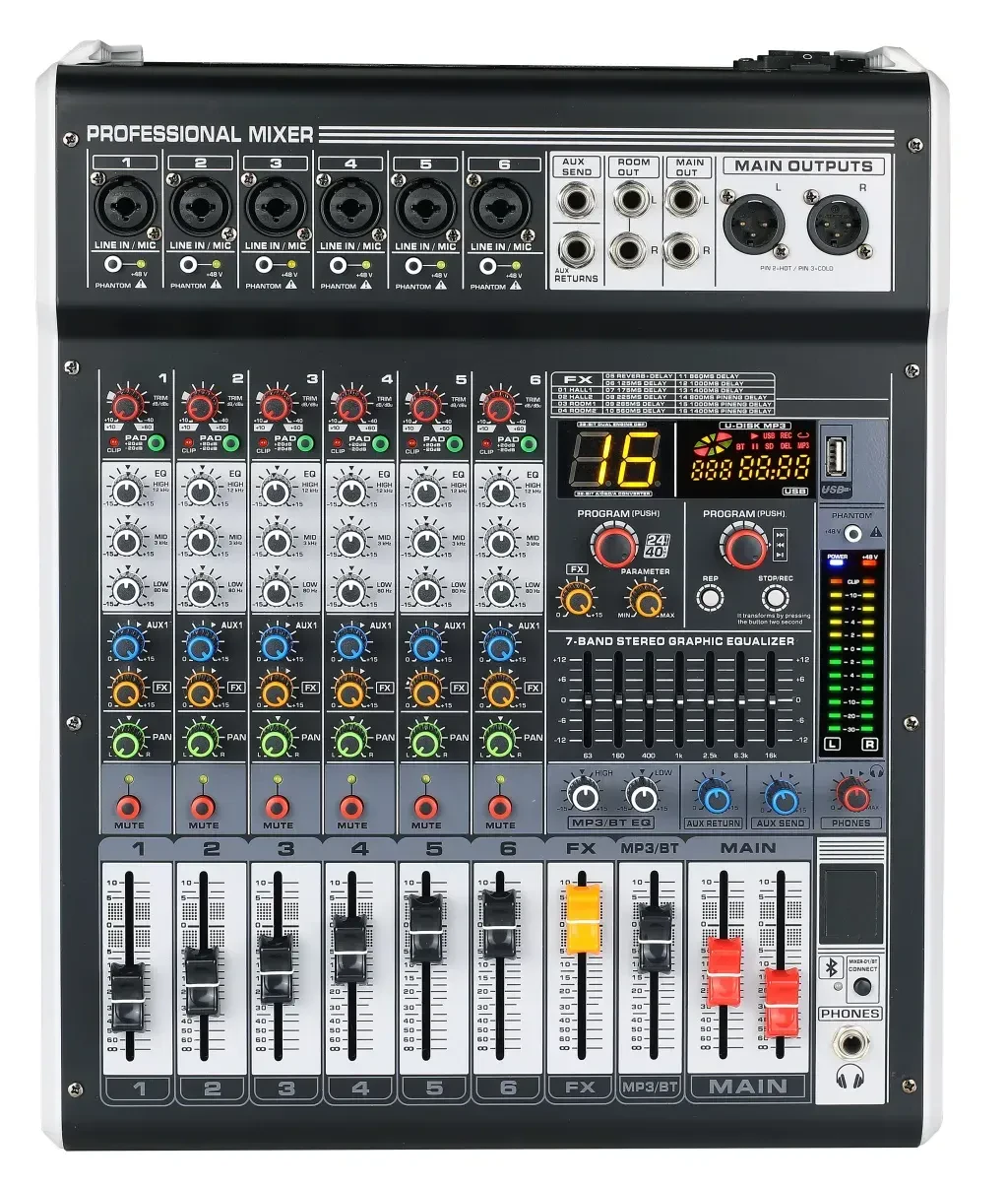 Аналоговый микшер LAudio GL-6X